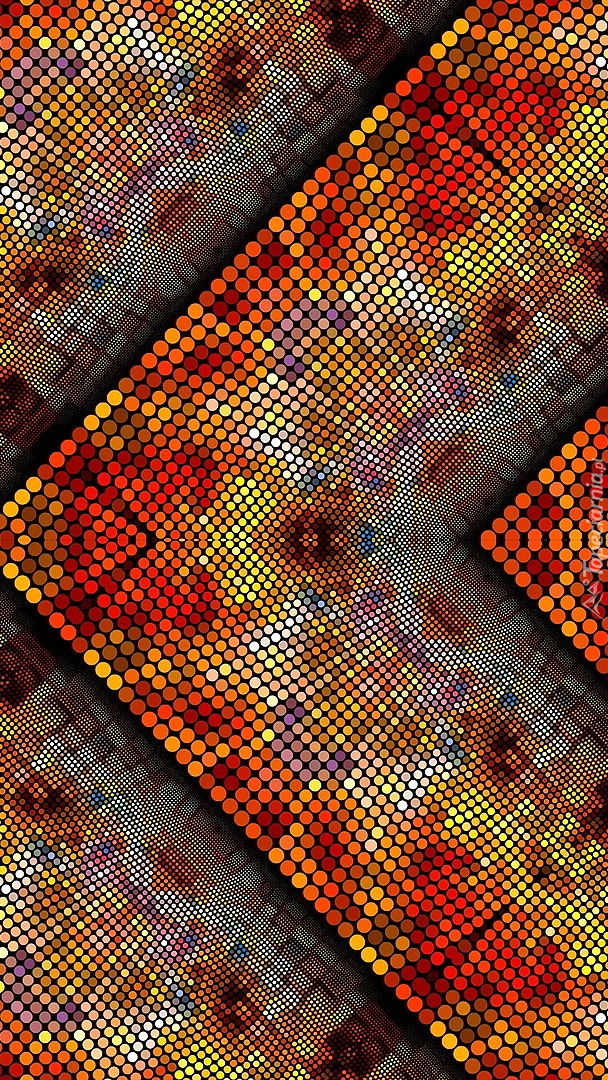 Fraktal w kolorowe kwadraty