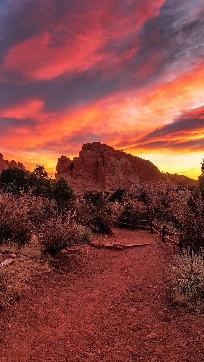 Garden of the Gods o wschodzie słońca