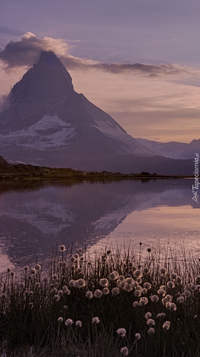 Góra Matterhorn i jezioro Riffelsee