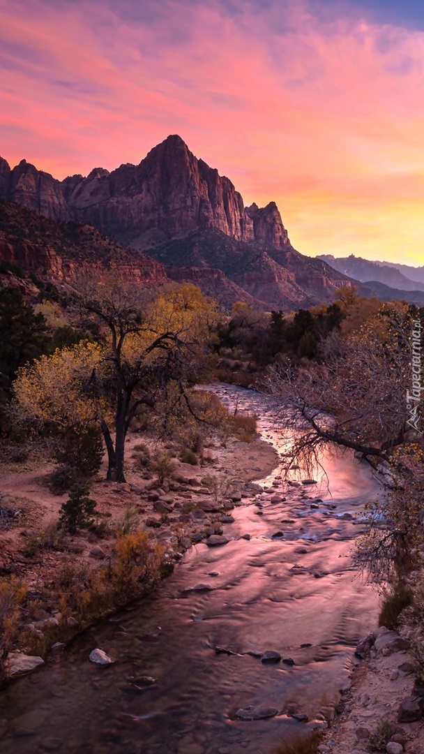 Góra Watchman i rzeka Virgin River