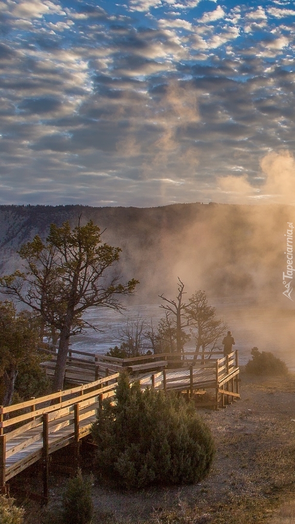 Gorące źródła w Parku Narodowym Yellowstone