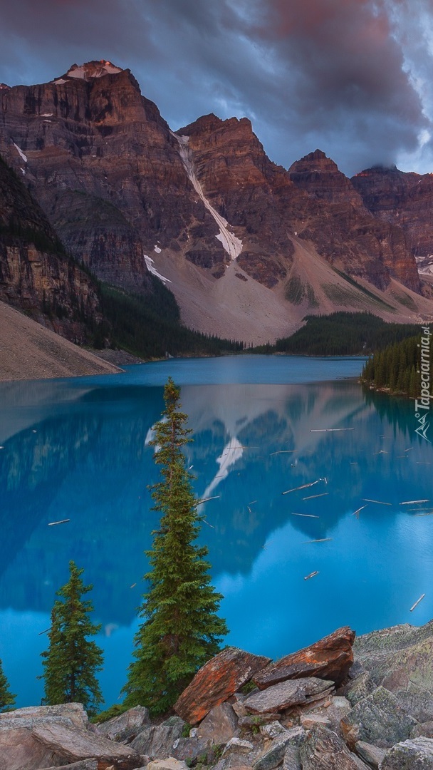 Górskie jezioro Moraine Lake