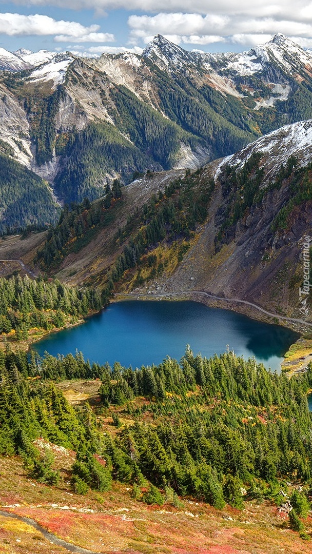 Górskie jezioro Twin Lakes