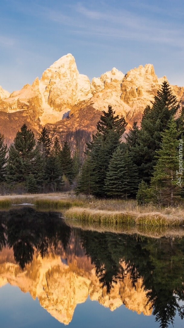 Góry Teton Range w odbiciu