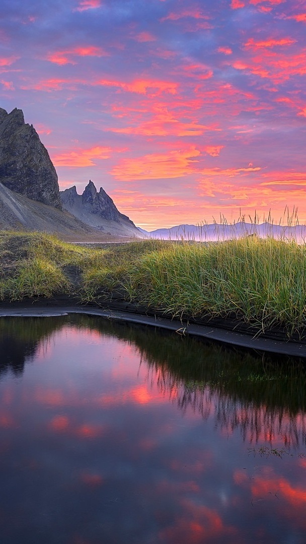 Góry Vestrahorn w Islandii
