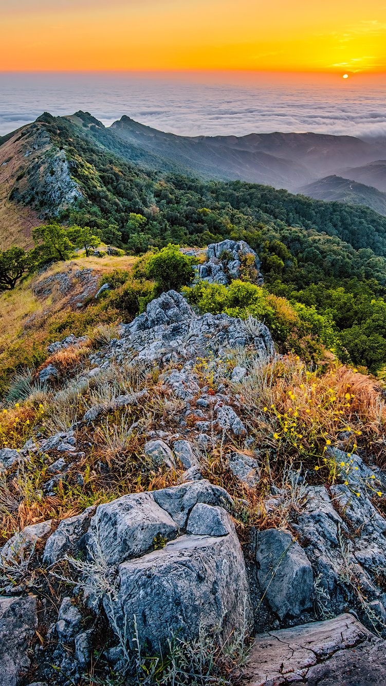Góry w Parku Stanowym Fremont Peak