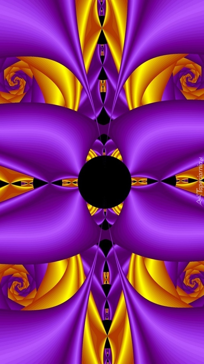 Graficzna abstrakcja w fiolecie