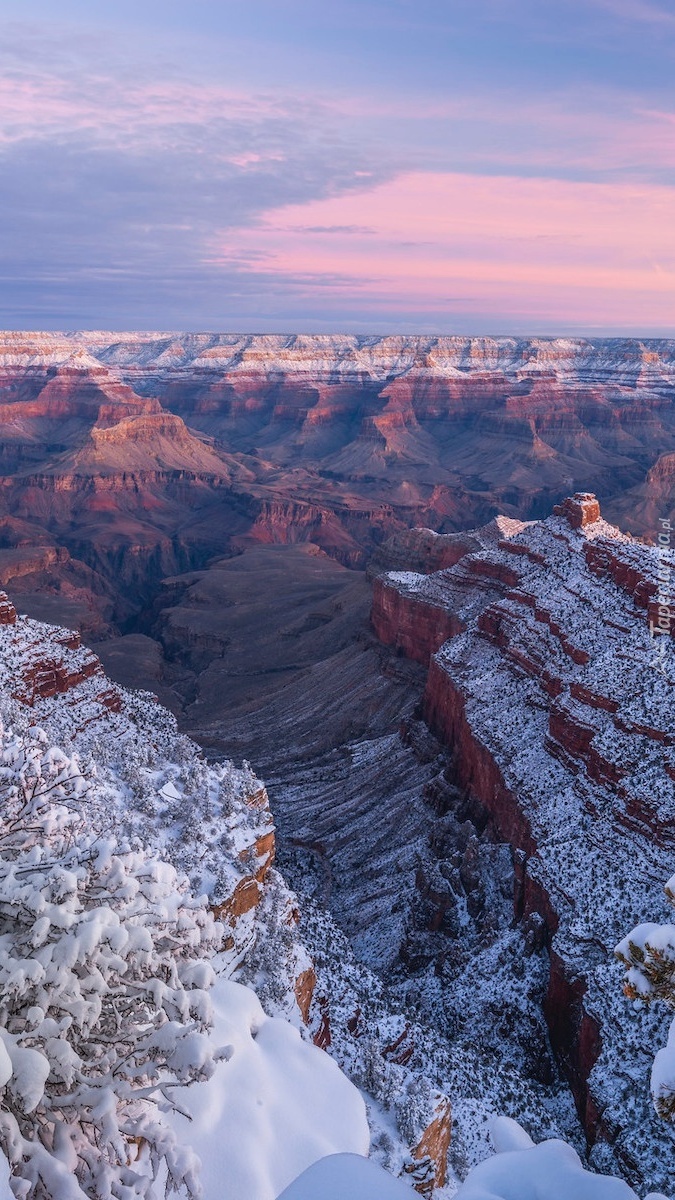 Grand Canyon zimową porą