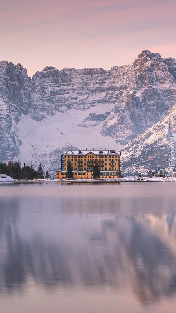 Grand Hotel Misurina i jezioro Misurina Lake