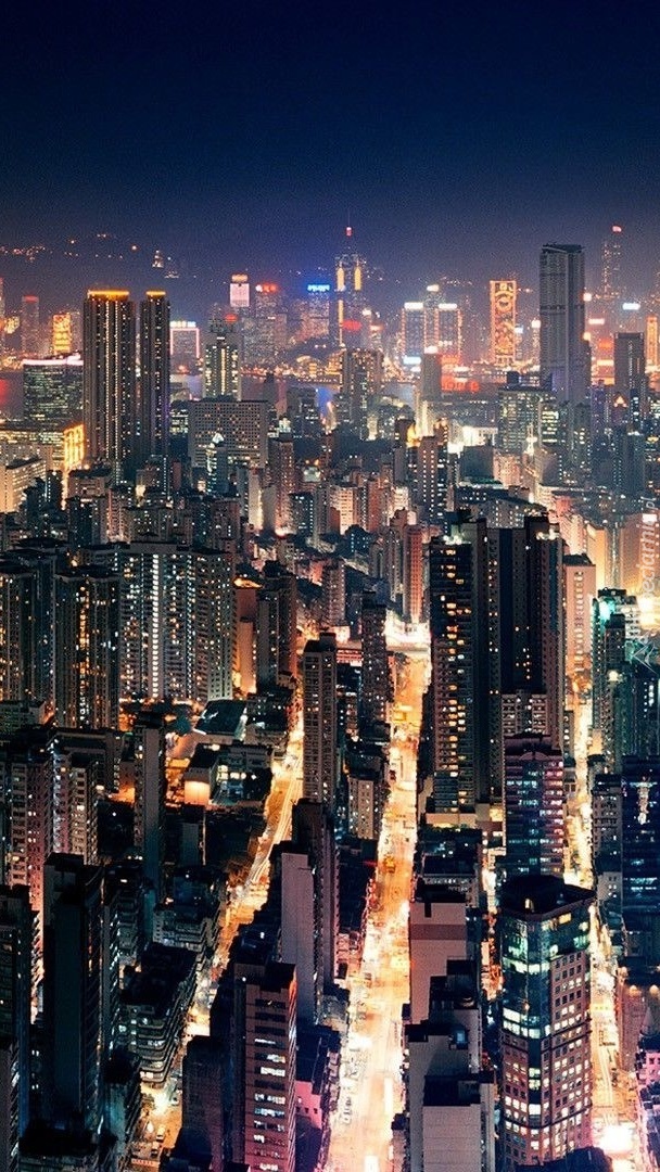 Hong Kong nocą