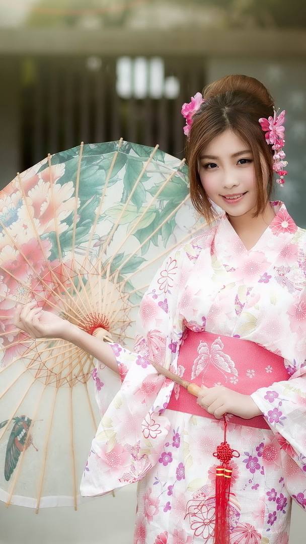 Japonka z parasolką