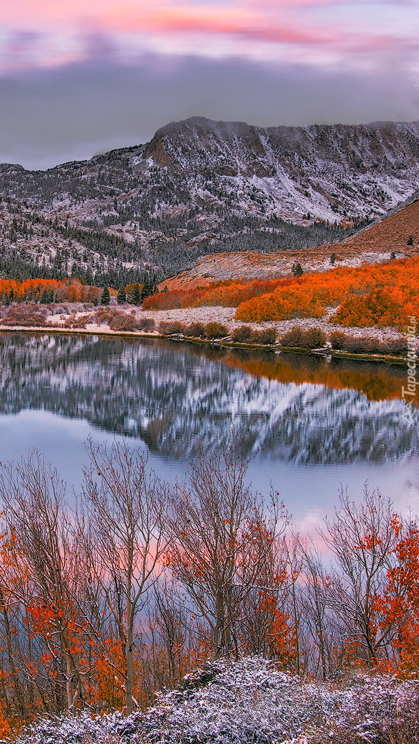 Jesień nad jeziorem North Lake