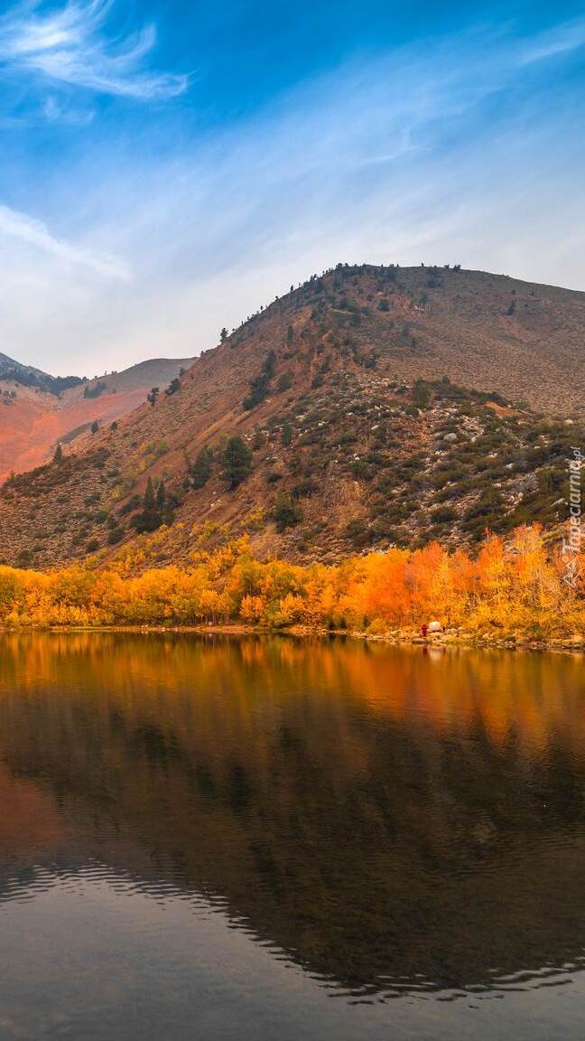 Jesień nad jeziorem North Lake