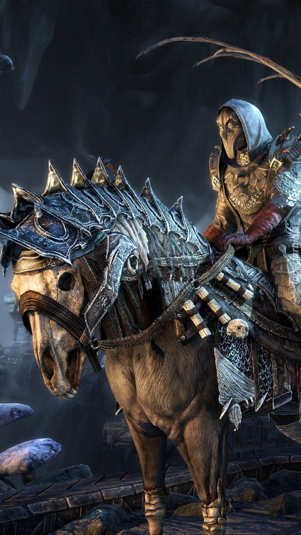 Jeździec na koniu z gry The Elder Scrolls Online Morrowind