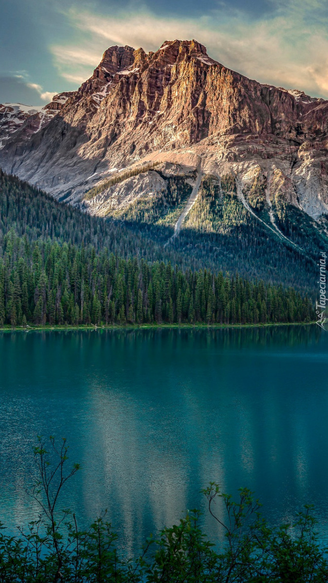 Jezioro Emerald Lake w Górach Skalistych