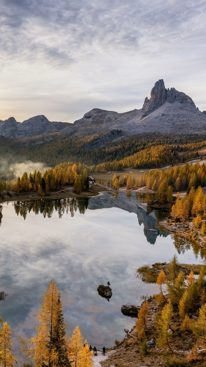 Jezioro Federa Lake w Dolomitach