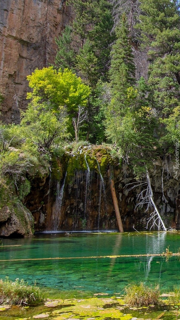 Jezioro Hanging Lake w Kolorado