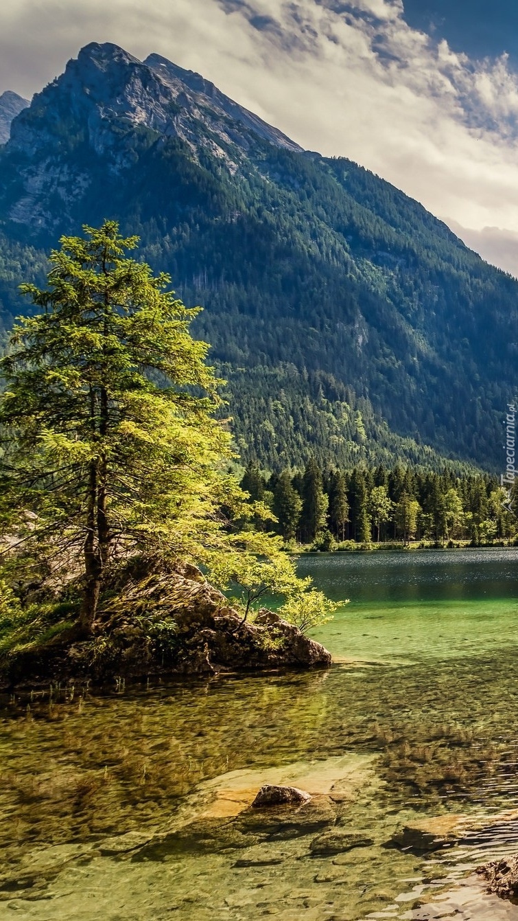 Jezioro Hintersee w Alpach