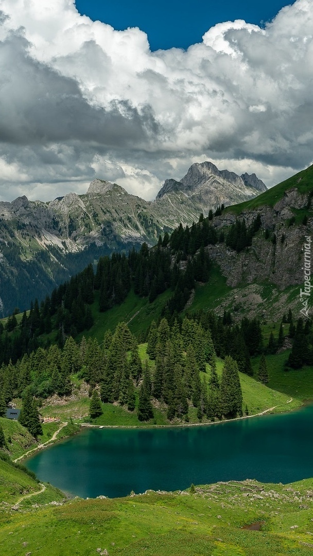Jezioro Lac Lioson i Alpy Berneńskie