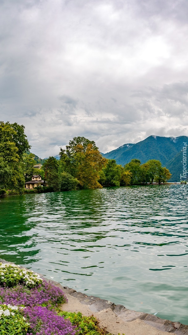 Jezioro Lago di Lugano w Szwajcarii