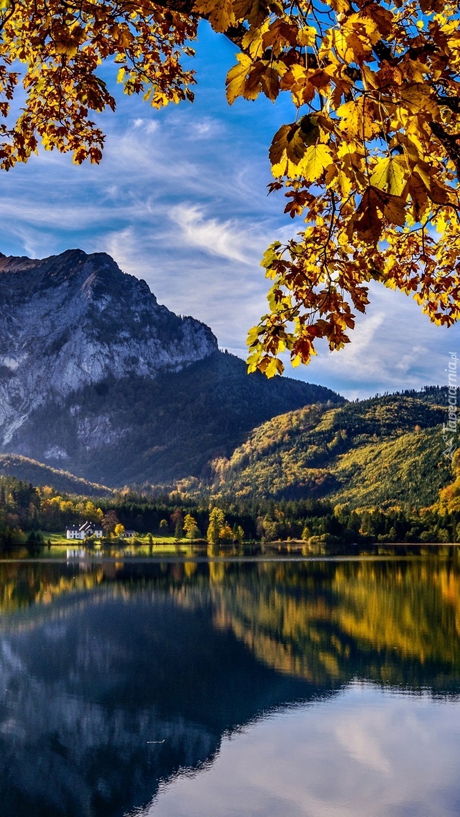 Jezioro Langbatseen w Alpach