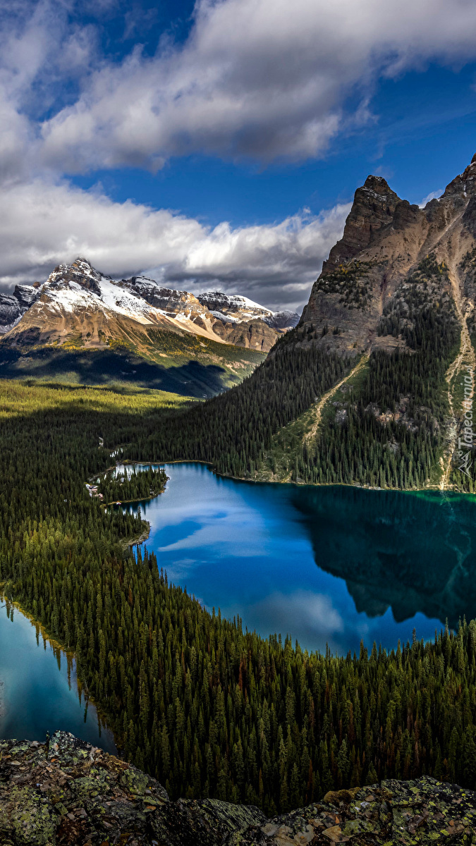 Jezioro Mary Lake i Lake OHara