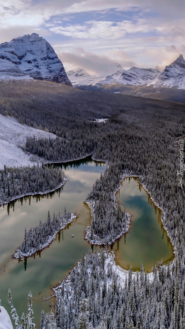 Jezioro Mary Lake i Lake OHara