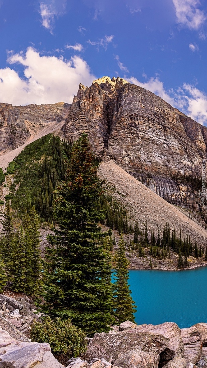 Jezioro Moraine Lake w górach