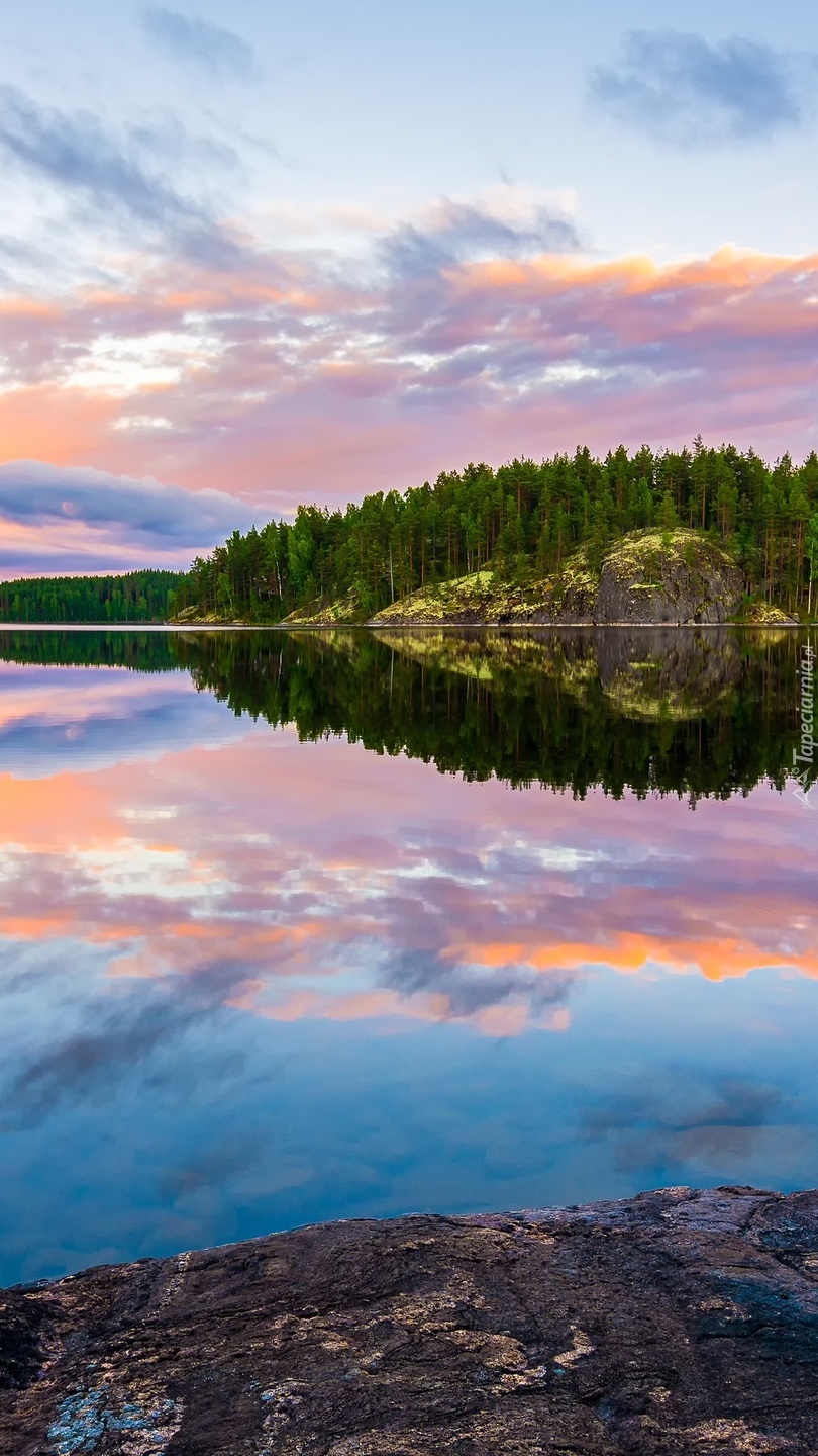 Jezioro Saimaa Lake w Finlandii