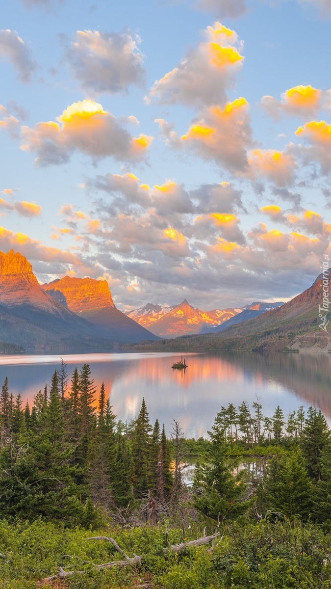 Jezioro Saint Mary Lake w Montanie