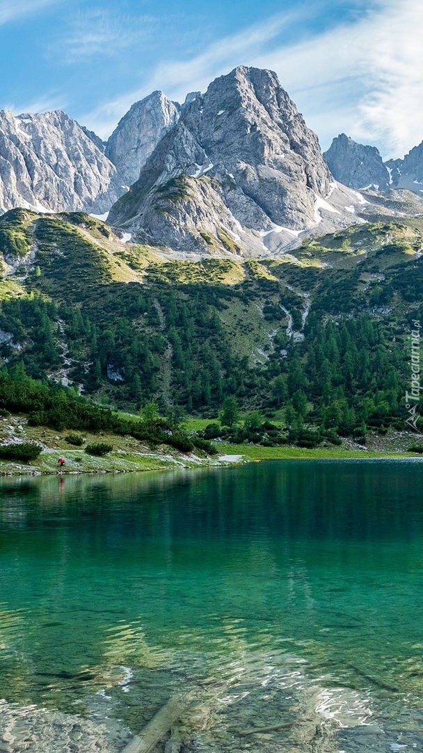 Jezioro Seebensee i góry Mieming Range