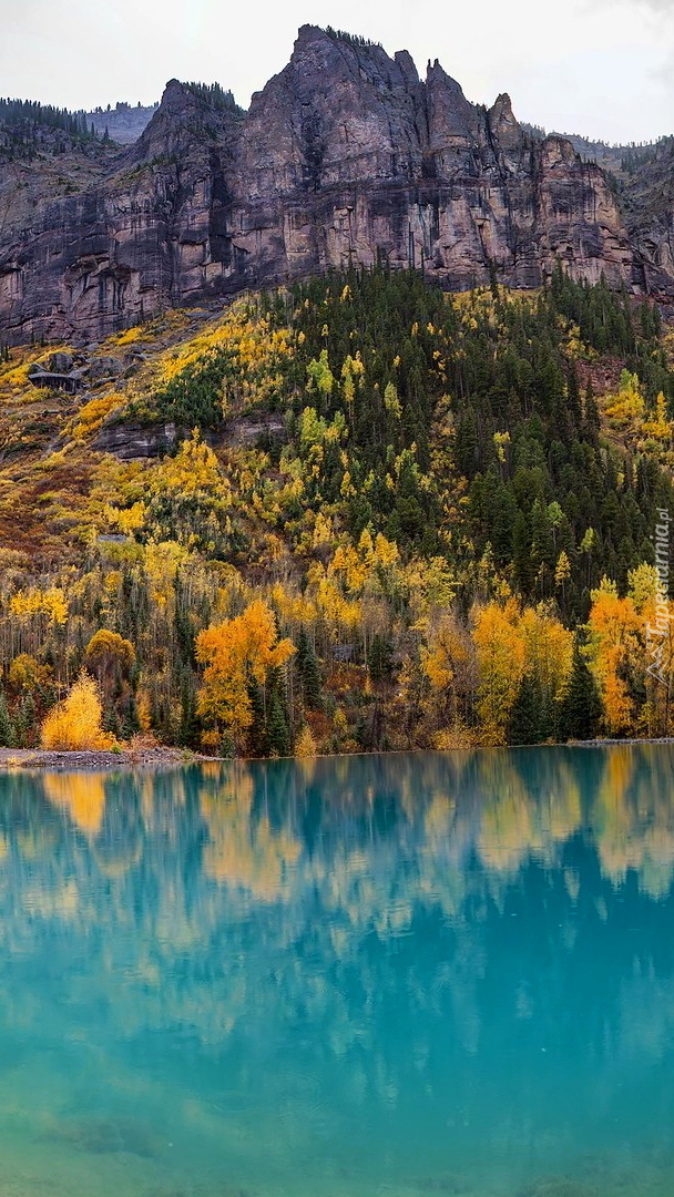 Jezioro Telluride i góry San Juan Mountains