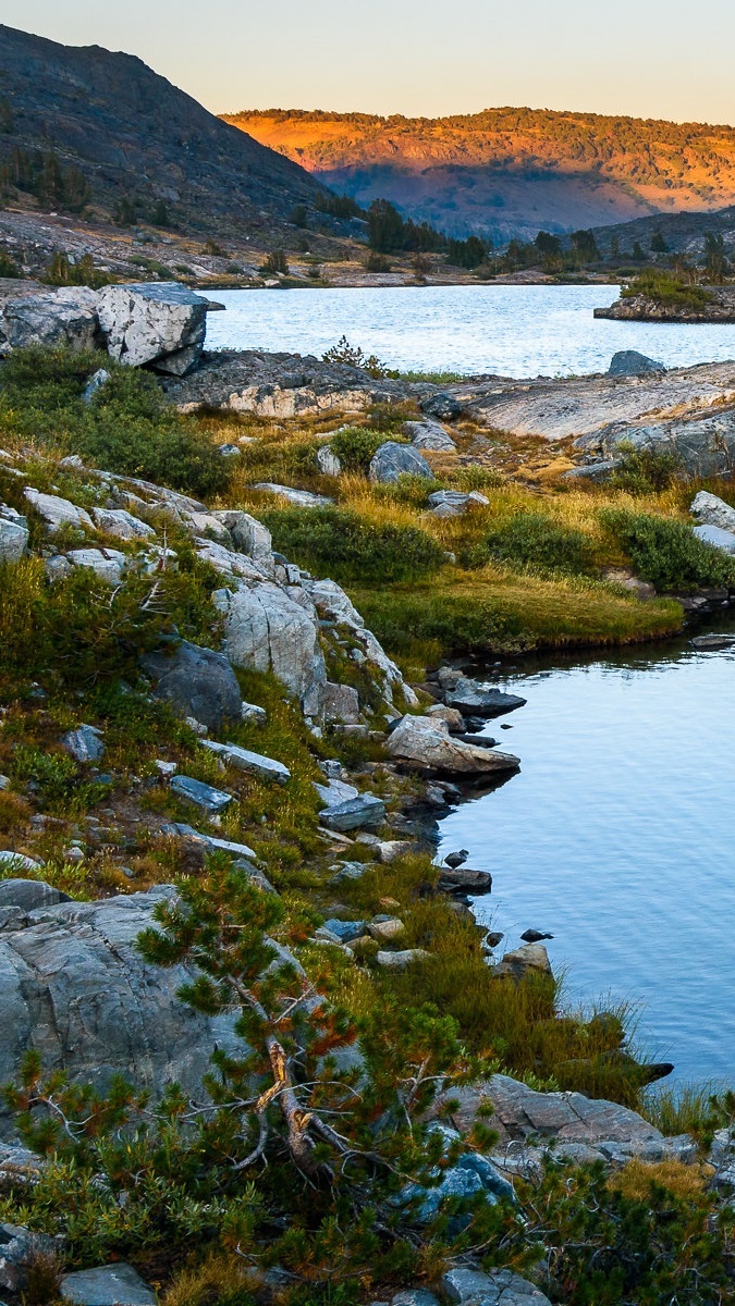 Jezioro Thousand Island Lake i góry Sierra Nevada