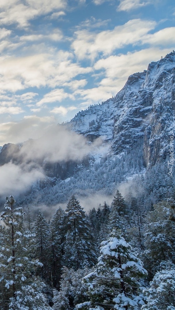 Kalifornijskie góry zimą