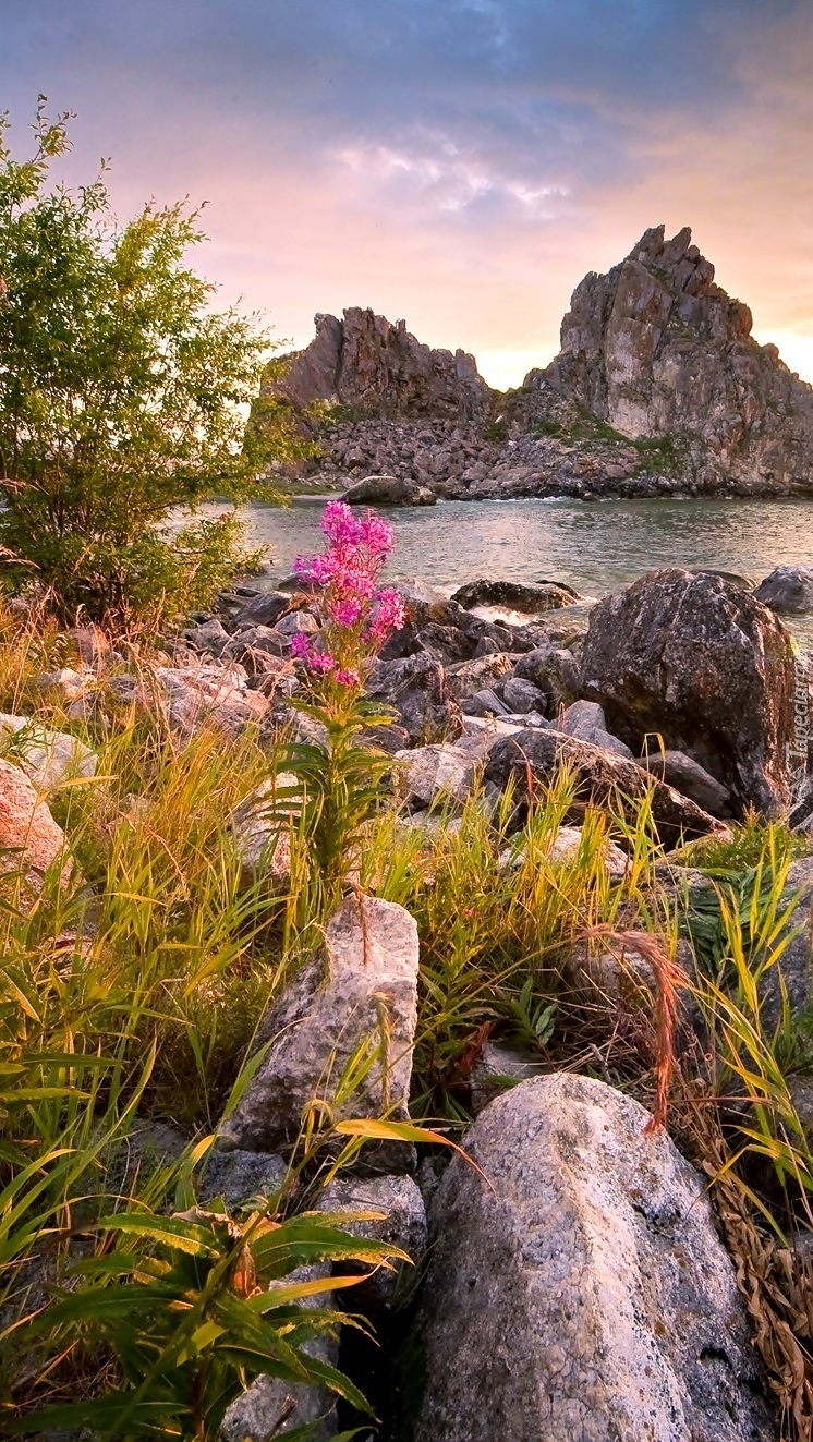 Kamienie nad jeziorem Bajkał
