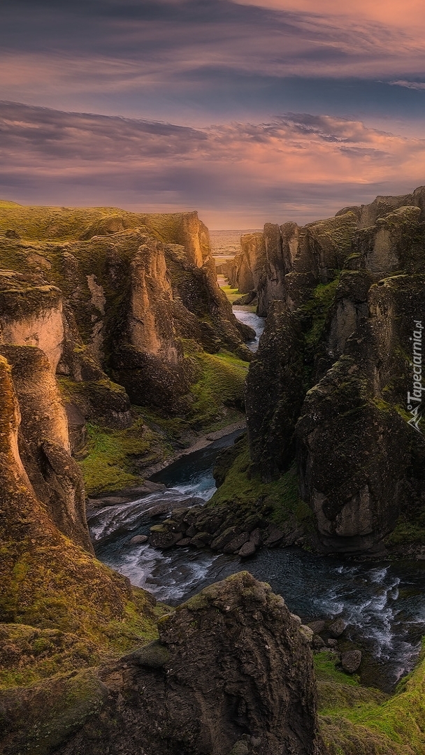 Kanion Fjadrargljufur w Islandii