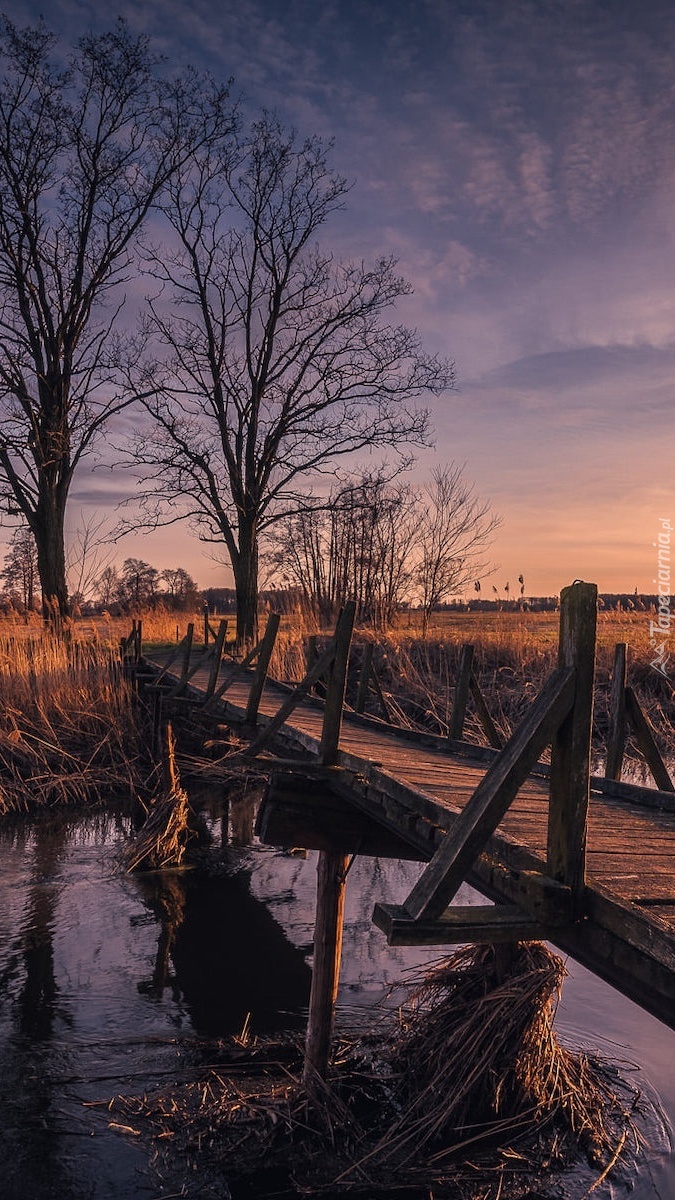 Kładka nad rzeką Bzurą