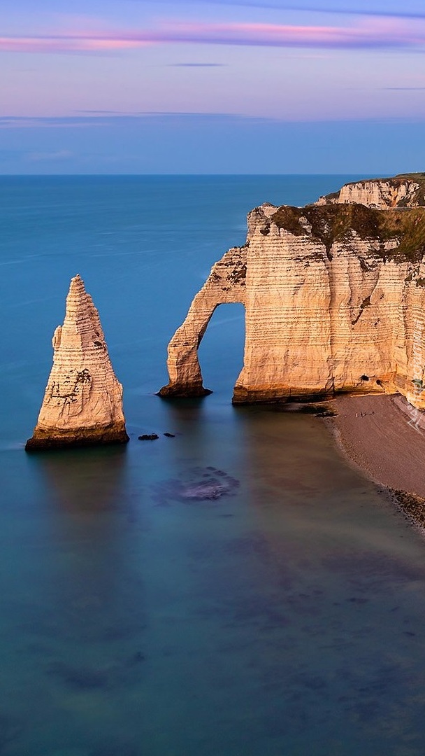 Klify Etretat na półwyspie dAval