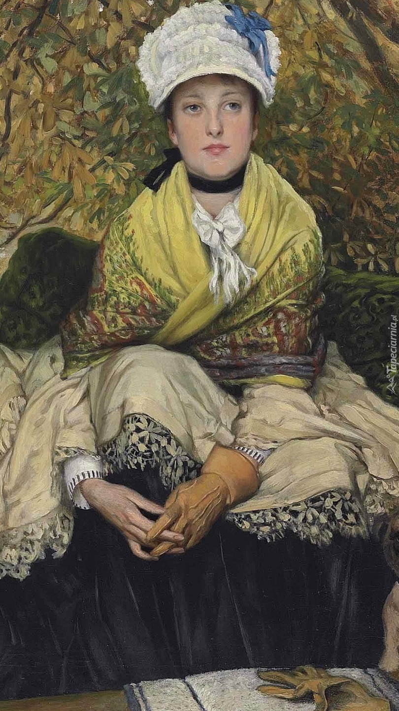 Kobieta na obrazie Jamesa Tissota