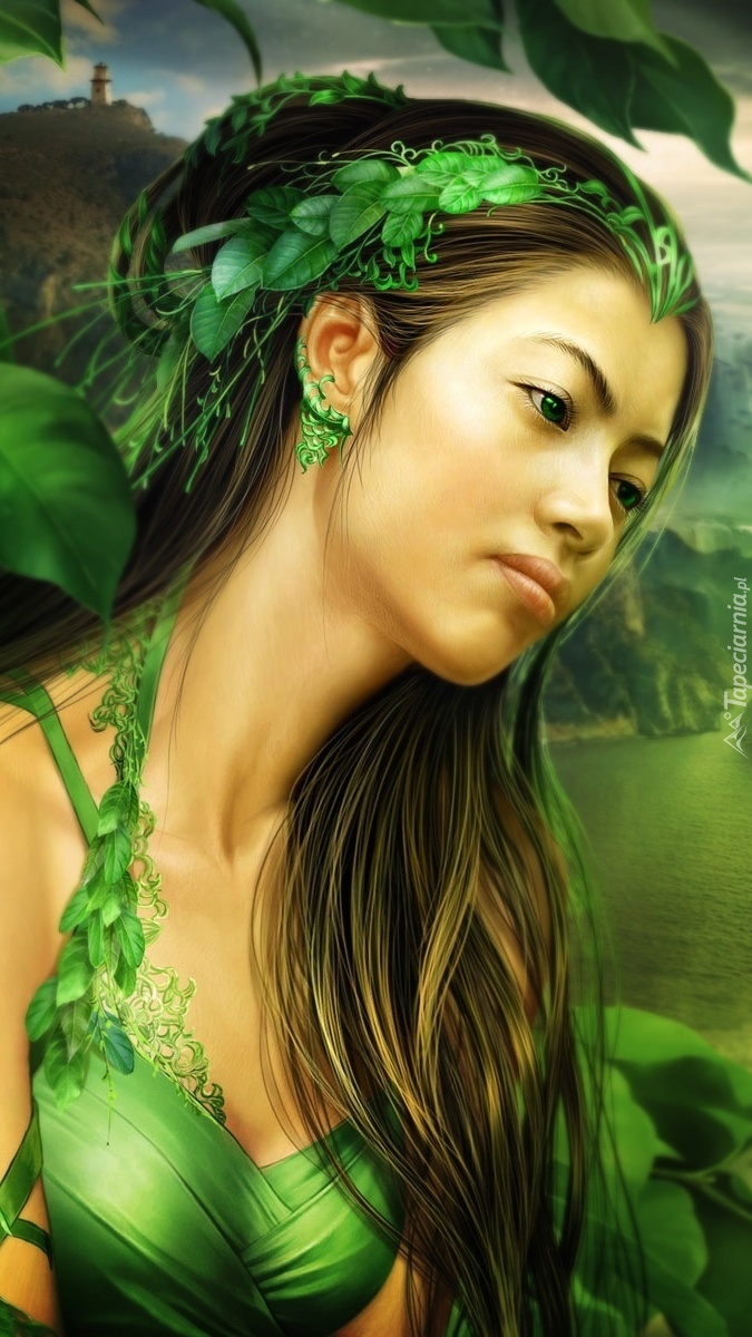 Kobieta w zieleni