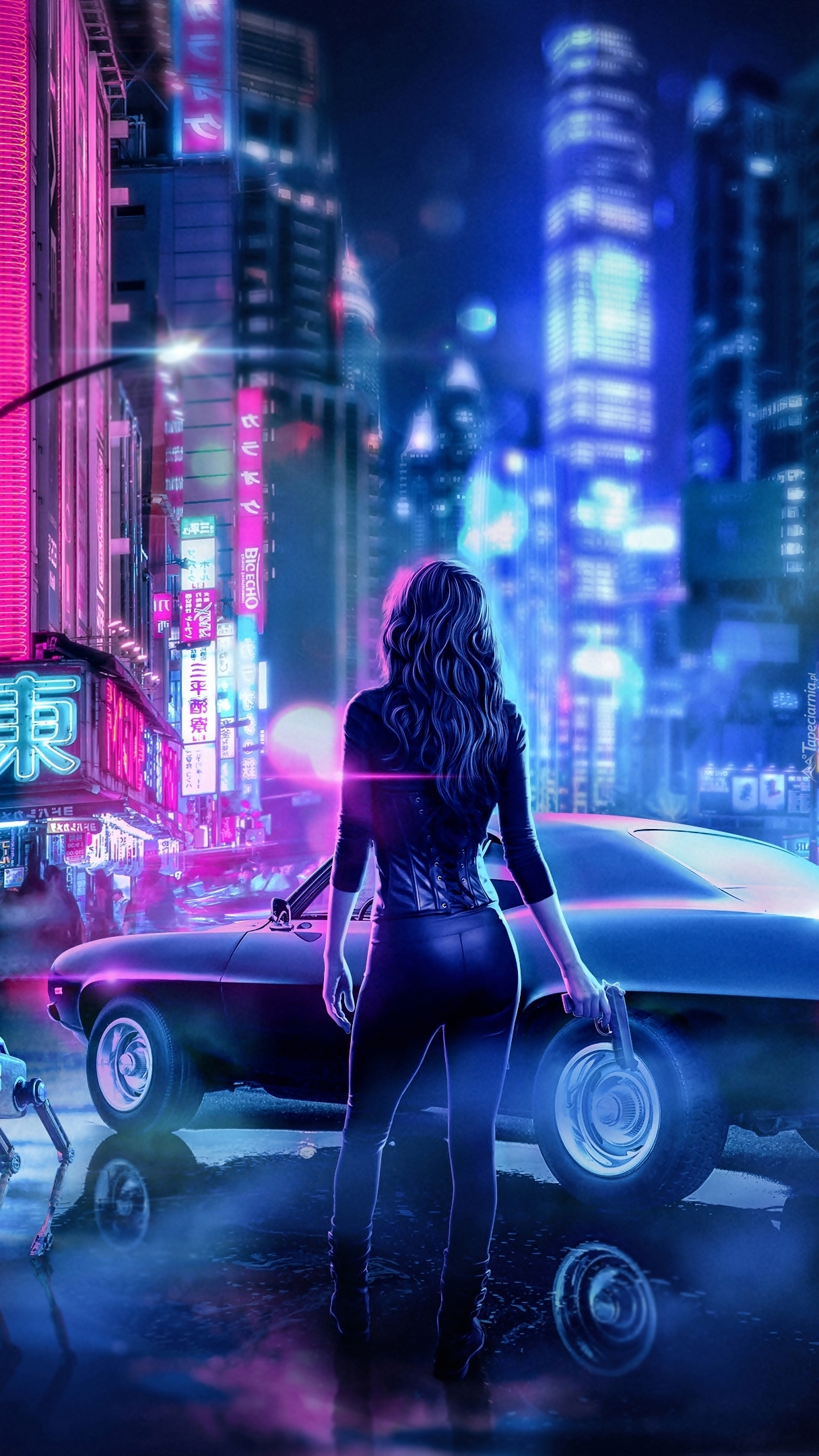 Kobieta z gry Cyberpunk 2077