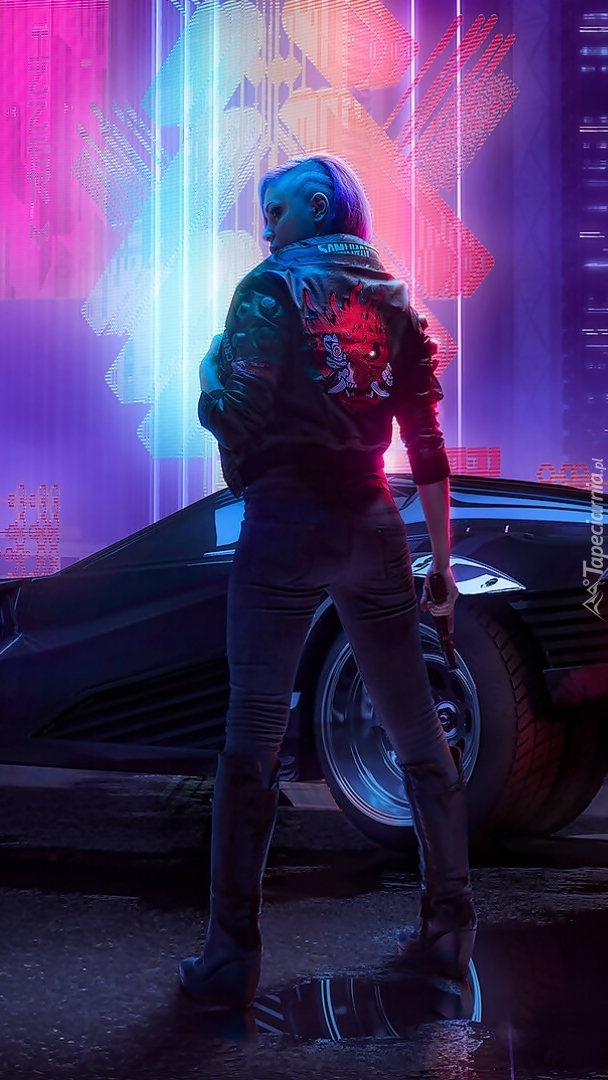 Kobieta z gry Cyberpunk 2077