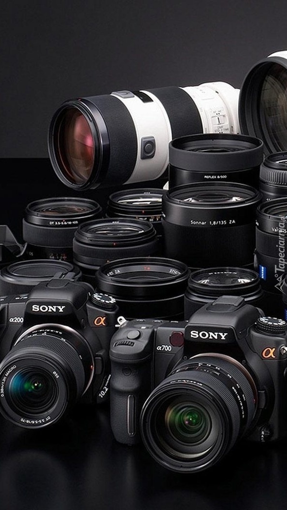 Kolekcja aparatów Sony