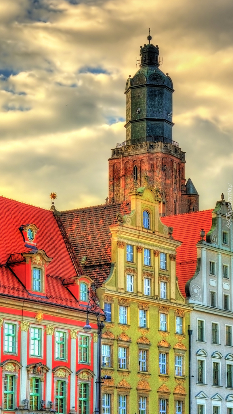 Kolorowe kamienice we Wrocławiu