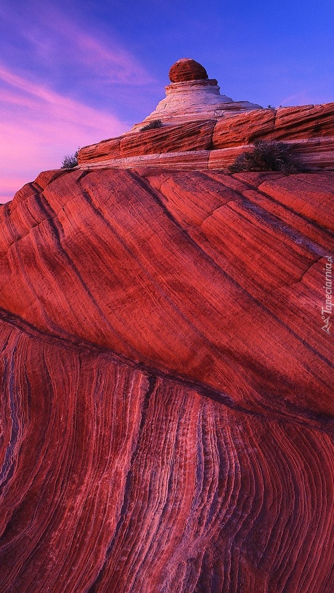 Kolorowe skały w kanionie Arizony