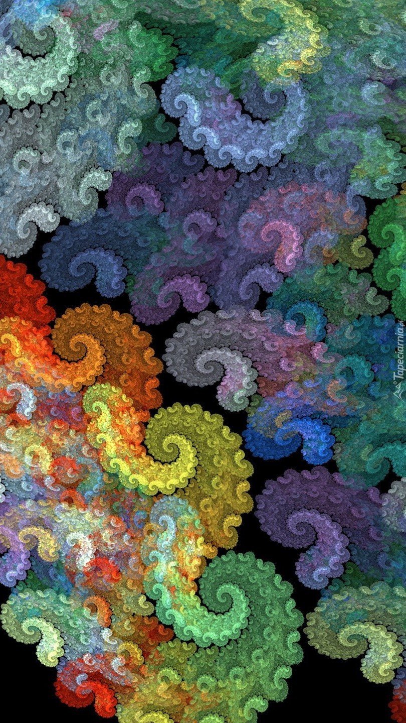 Kolorowe spiralki w 3D