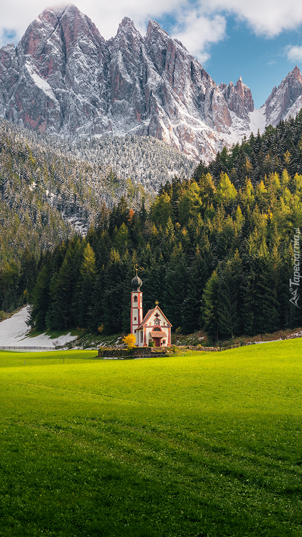 Kościół św Jana w dolinie Val di Funes