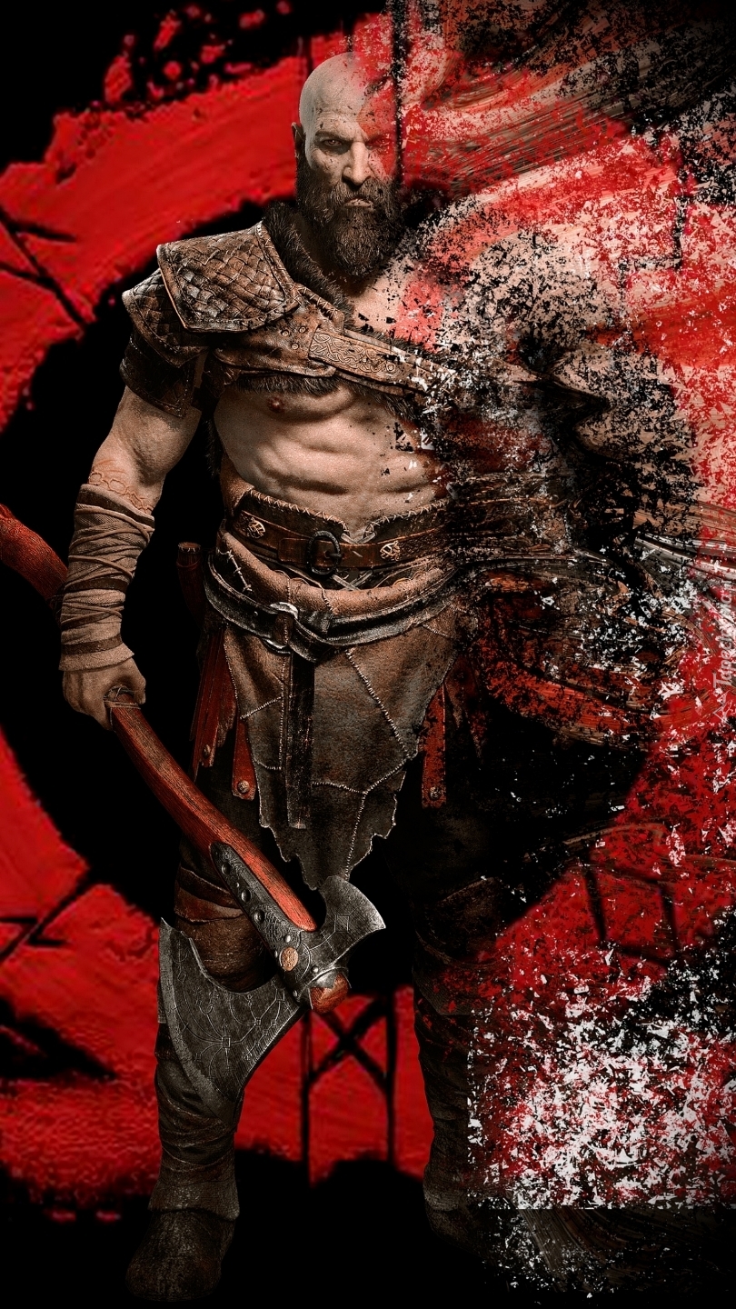 Kratos z toporem