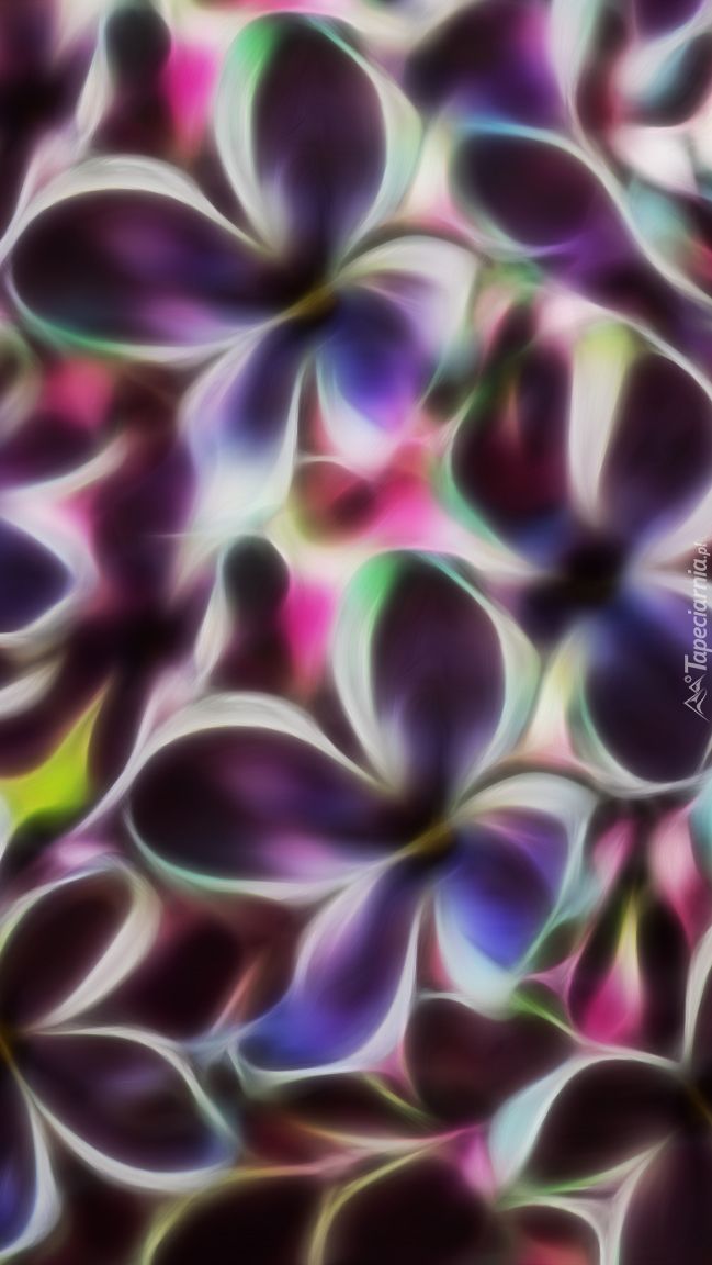 Kwiaty bzu w grafice fractalius