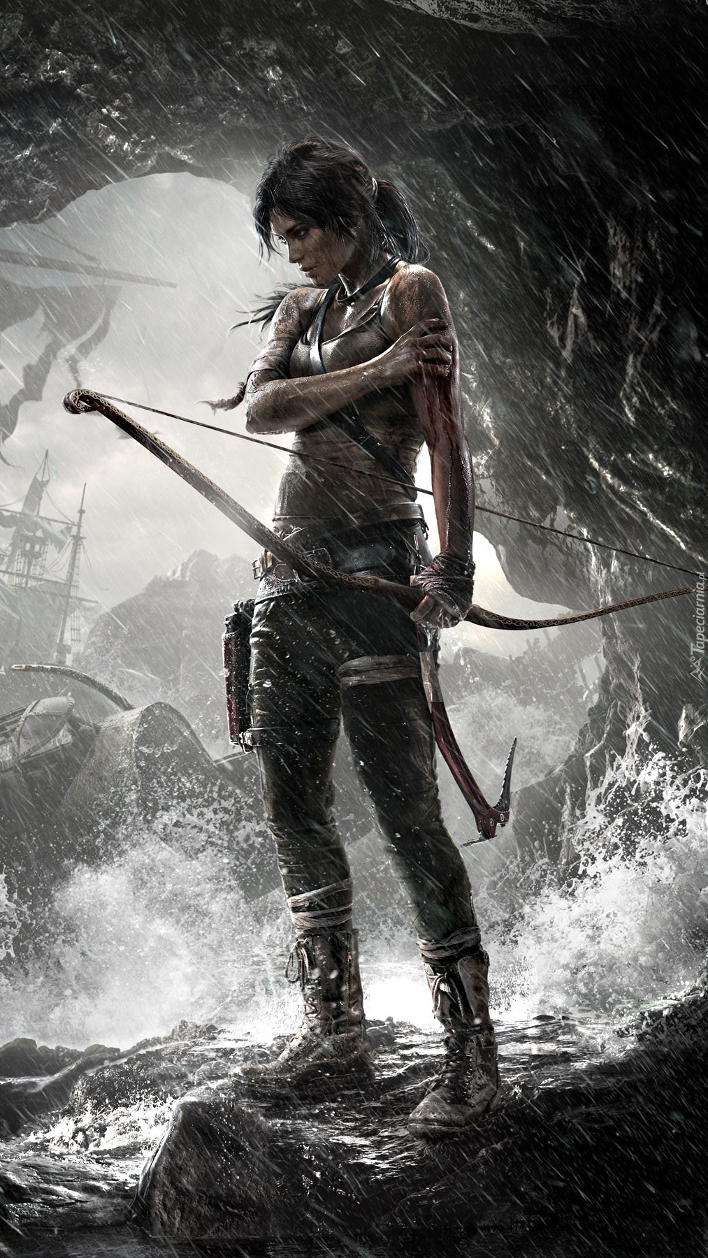 Lara z łukiem